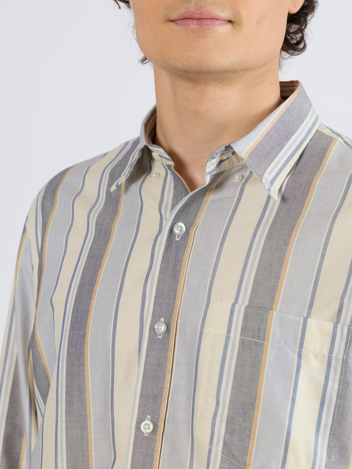 Mens' Striped Shirt in Beige