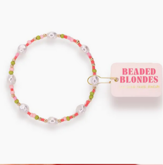 Watermelon Sprinkle Pearl Bracelet