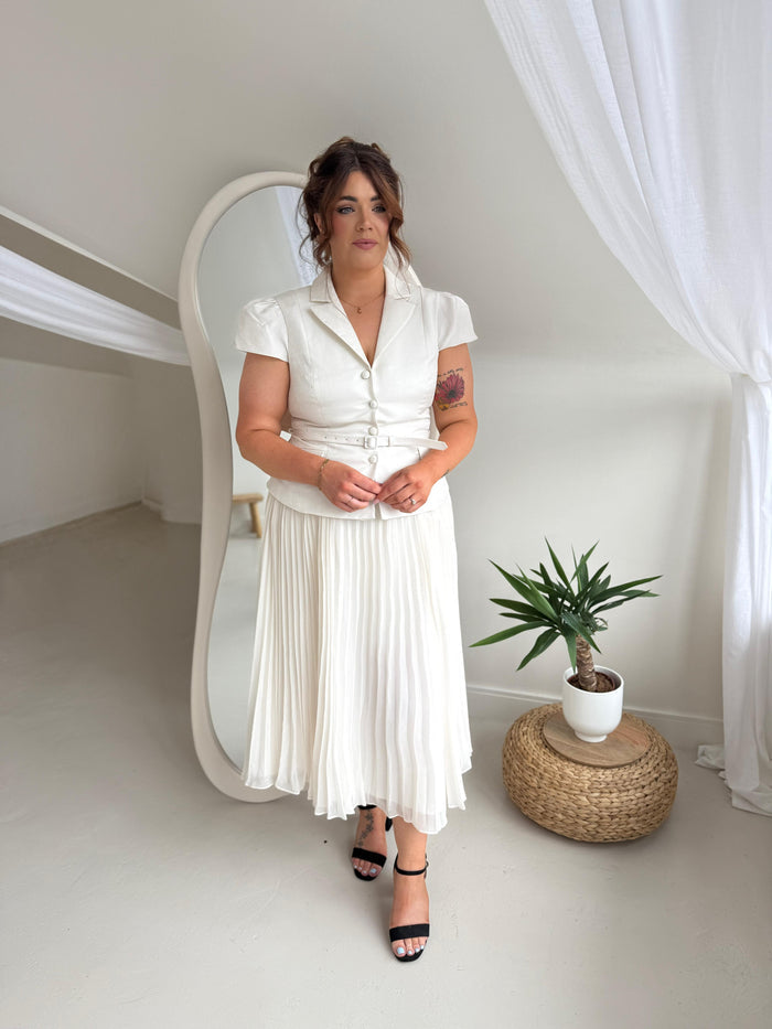 White Suit Dress
