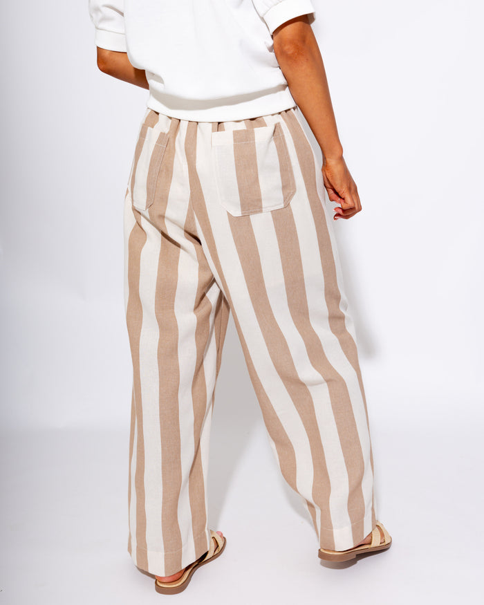 Wide Leg Bold Stripe Pants