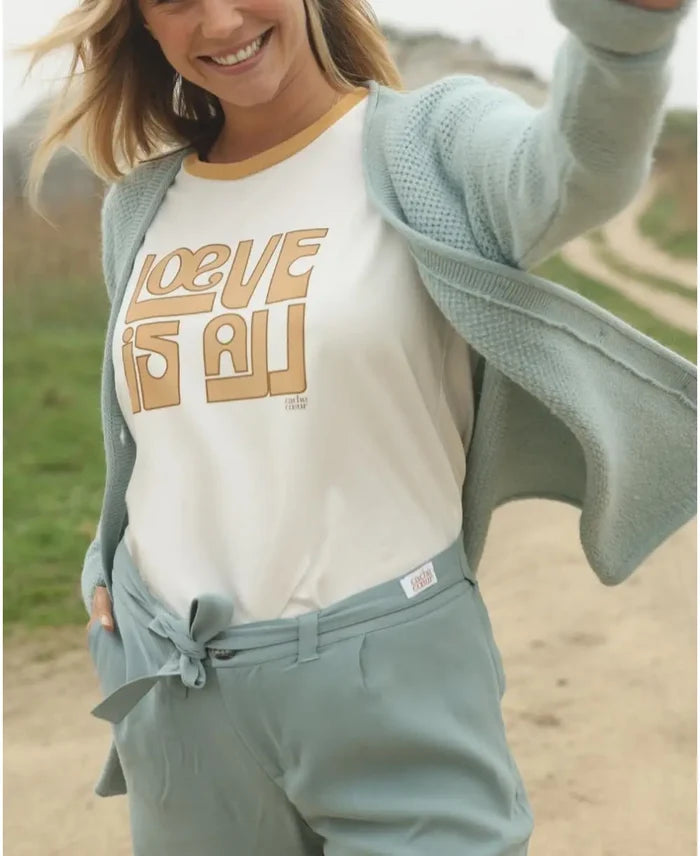 Wide leg pants Betty sage