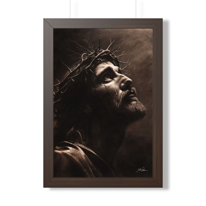 "With His Stripes We Are Healed" Framed Paper Print.