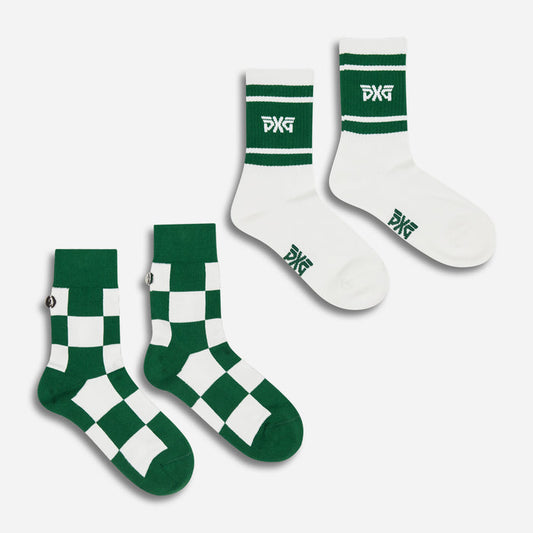 PXG Women's 2-Pack Crew Socks in Evergreen Grove, product photo 1