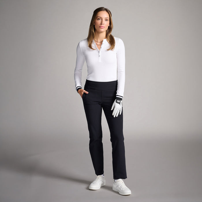 Women's Go-To Golf Pant in Black, front view