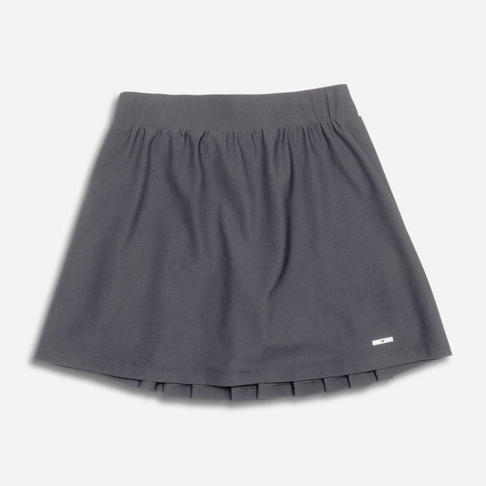 Women's Saturday Skirt in Grey, lay flat view