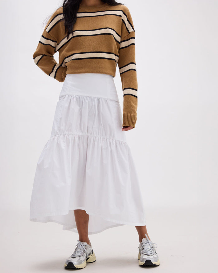 Richer Poorer - Womens Stevie Tiered Maxi Skirt - White -