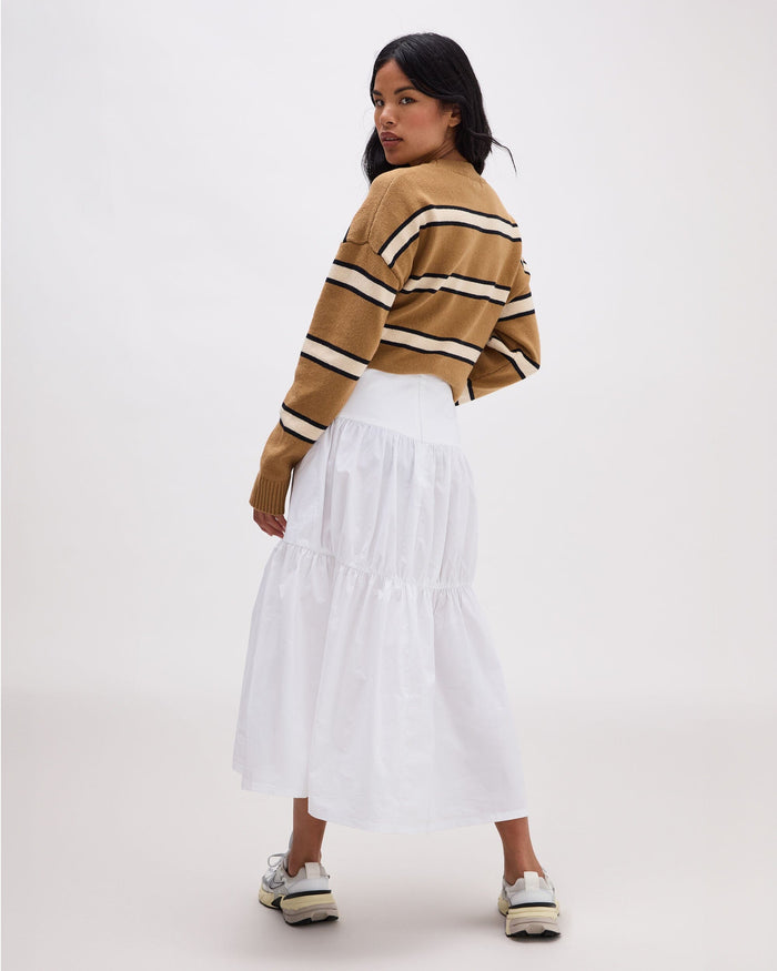 Richer Poorer - Womens Stevie Tiered Maxi Skirt - White -