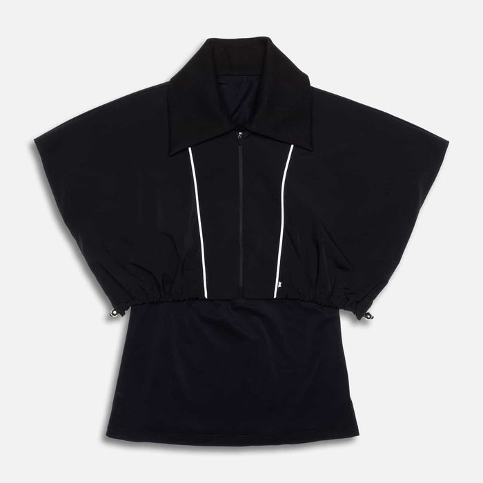 Women's Two In One Blouson in Black, flat lay