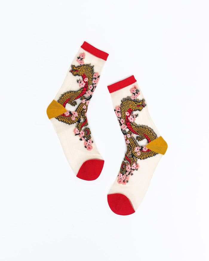 Sock Candy - Year of the Dragon Sheer Crew Sock -
