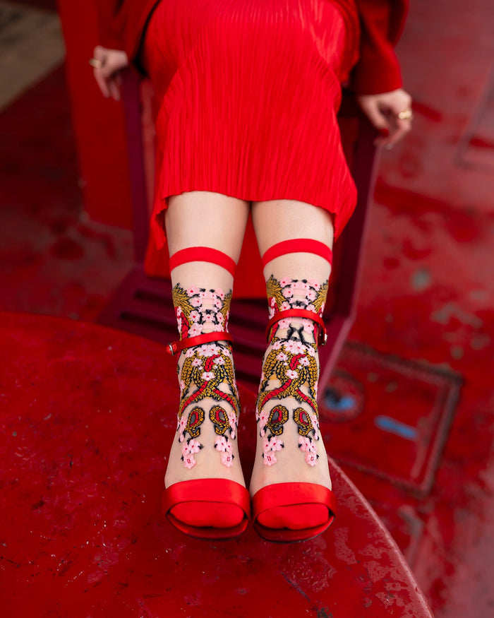 Sock Candy - Year of the Dragon Sheer Crew Sock -