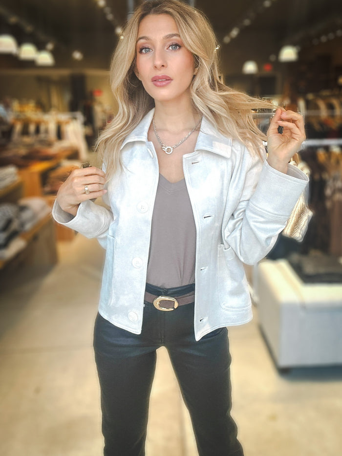 Z Supply Dillon Faux Suede Jacket