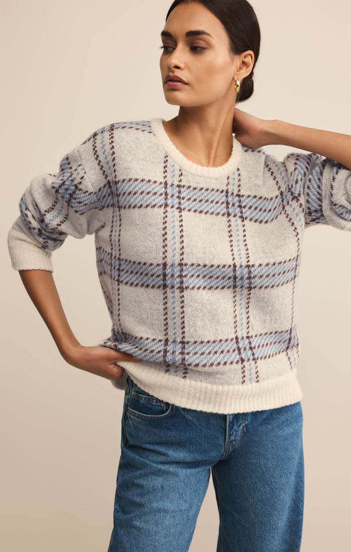 Z Supply Junction Plaid Sweater