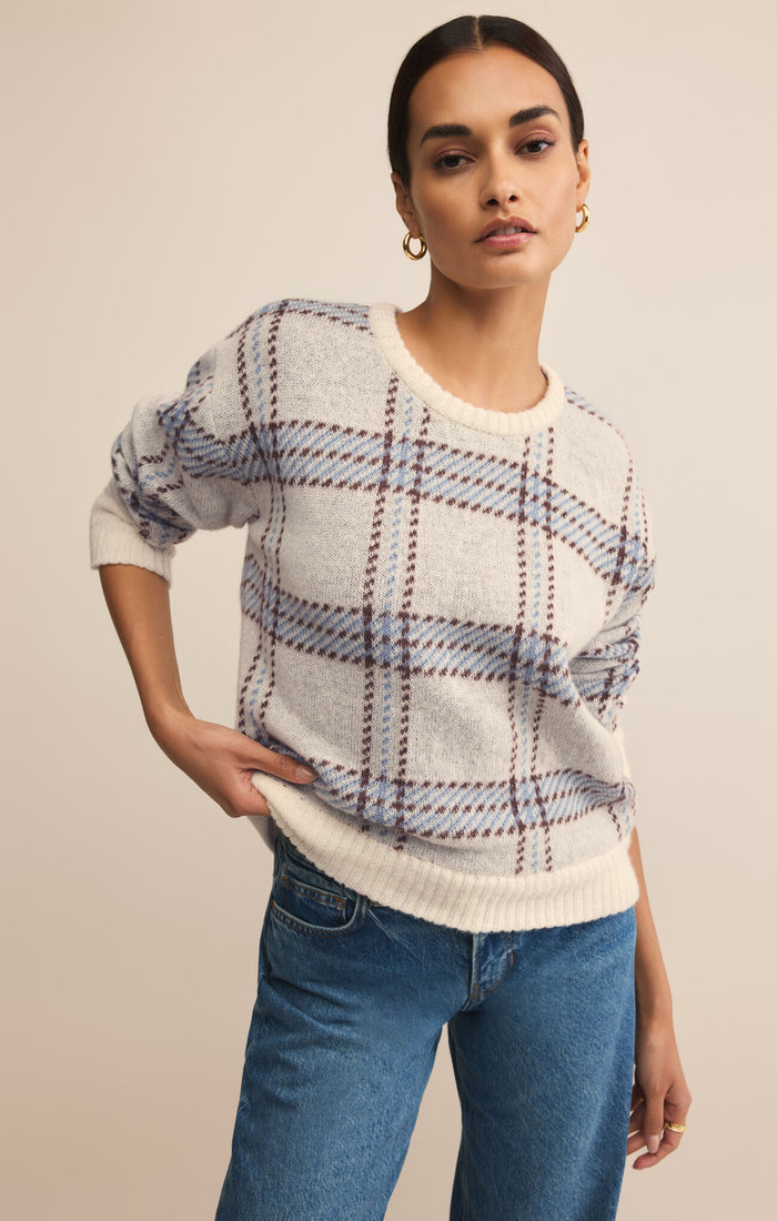 Z Supply Junction Plaid Sweater