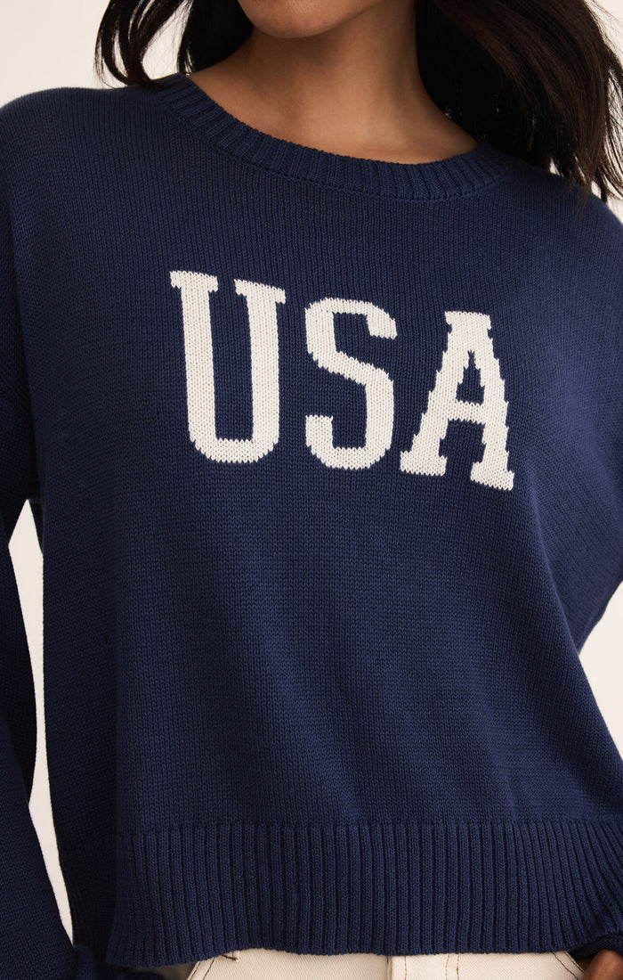 Z Supply Sienna USA Sweater