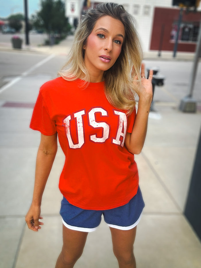Z Supply USA Boyfriend Tee