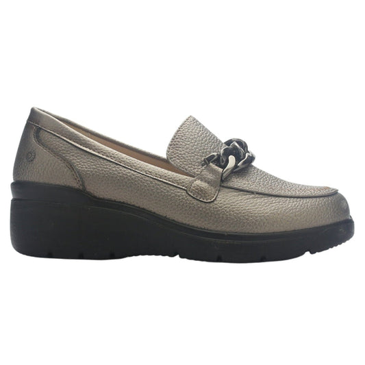 Zapato Mujer Chalada Deza-5 Plateado Casual Zapatos Planos Comfort Chalada