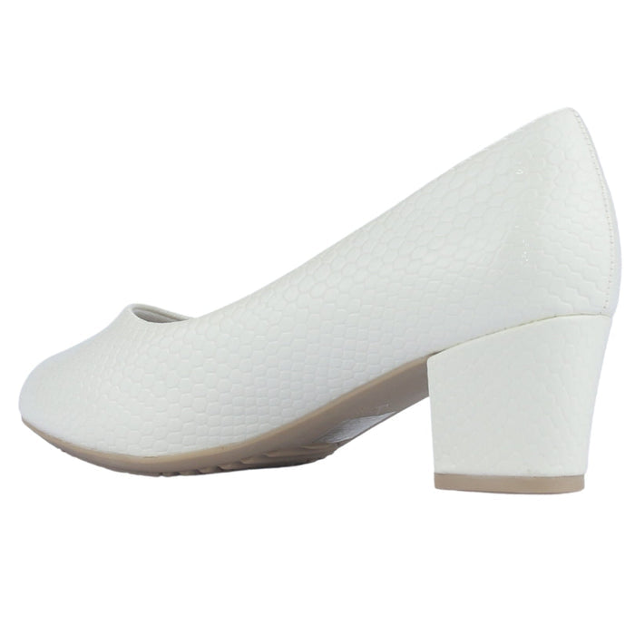 Zapato Mujer Chalada Flexi-58 Blanco Casual Tacones Bajos Chalada