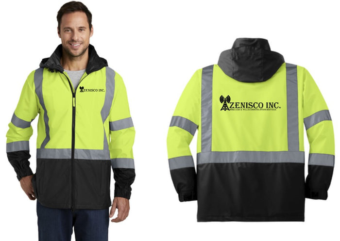 Zenisco Inc Class 3 Safety Windbreaker