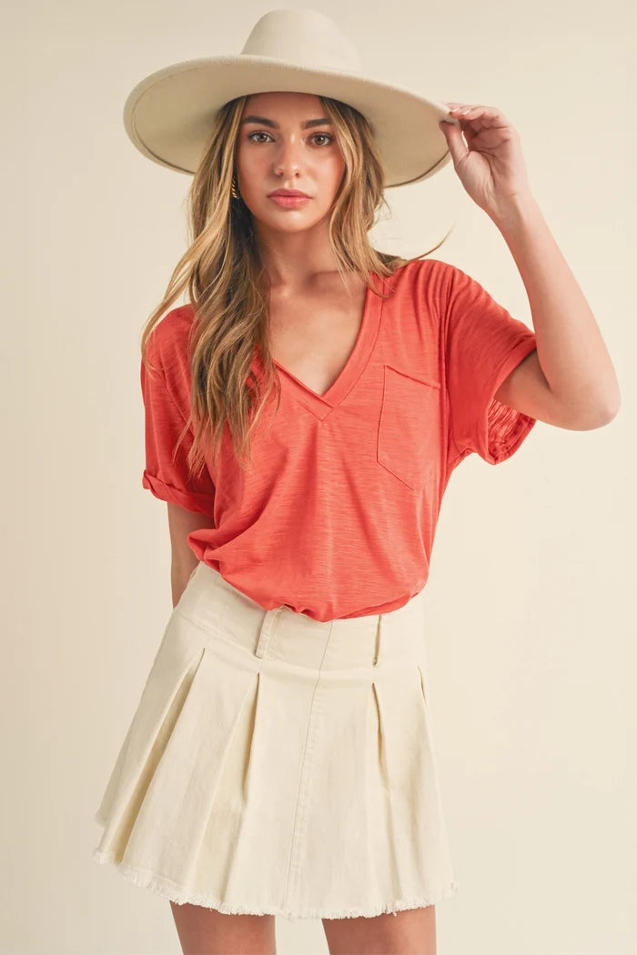 Zoie V-Neck T-shirt