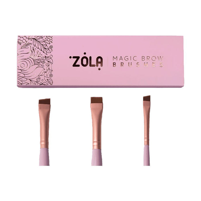 ZOLA Magic Brow Brushes Set Eyebrow and Eyelash Shaping Brushes ZOLA