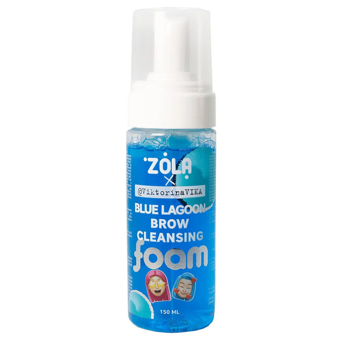 ZOLA x Viktorina Vika BLUE LAGOON Eyebrow cleansing foam, 150 ml Cleansing Eyebrow Foam BLUE LAGOON ZOLA