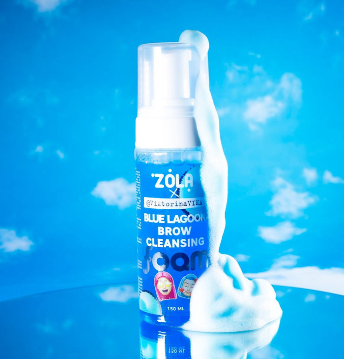 ZOLA x Viktorina Vika BLUE LAGOON Eyebrow cleansing foam, 150 ml Cleansing Eyebrow Foam BLUE LAGOON ZOLA